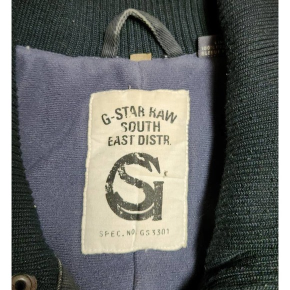 G Star Raw Denim GS3301 Military Utility Bomber Jacket Mens Medium M - Picture 3 of 10